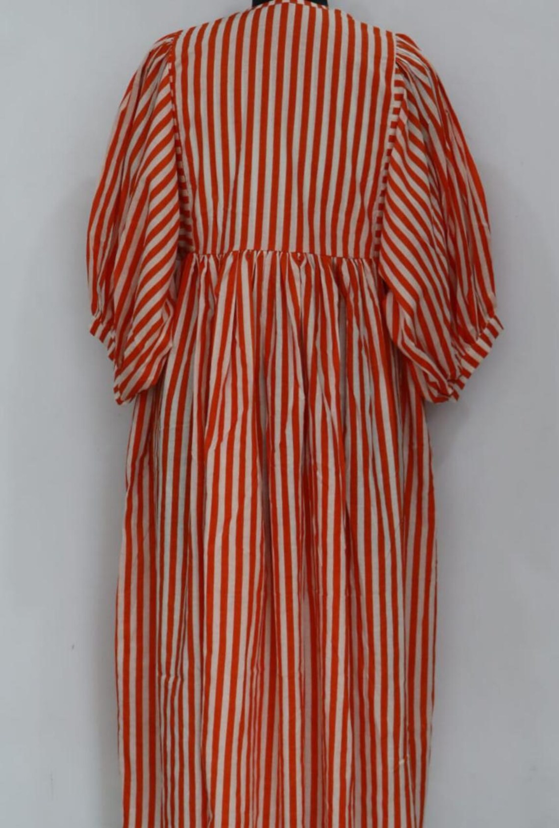 Striped Cotton Beach Dress