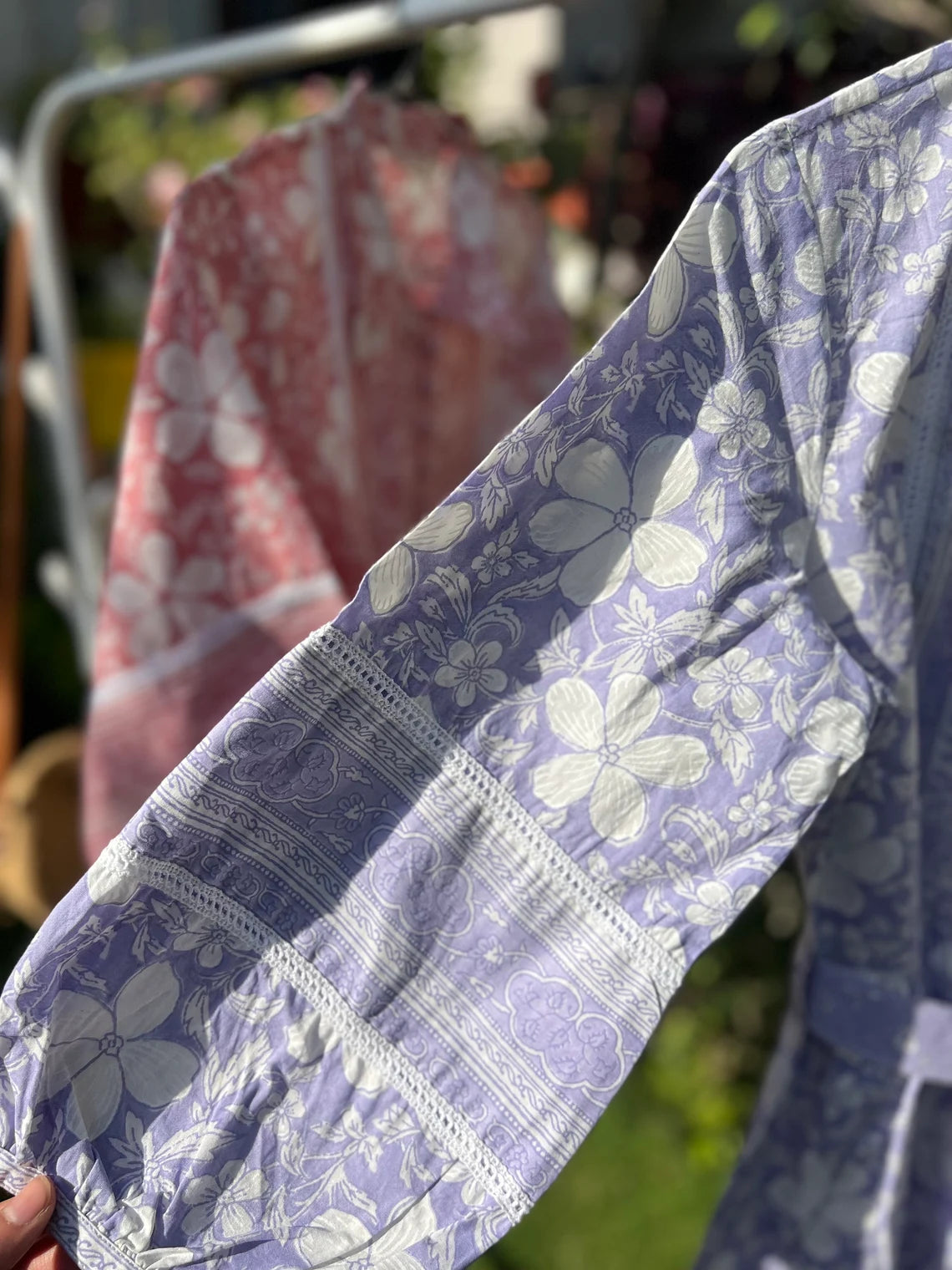 Blue Printed Short Dress