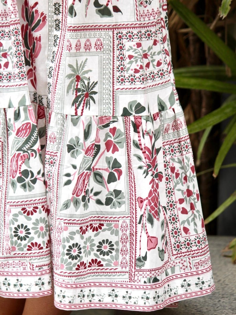 V-Neck Printed Everyday Dress